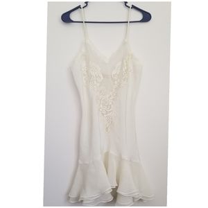 Victoria secret vintage gold label sheer slip ivory small